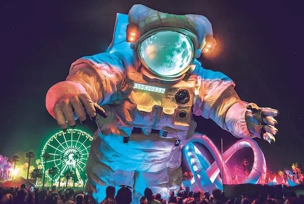 Escape Velocity a creative festival art installation for Coachella